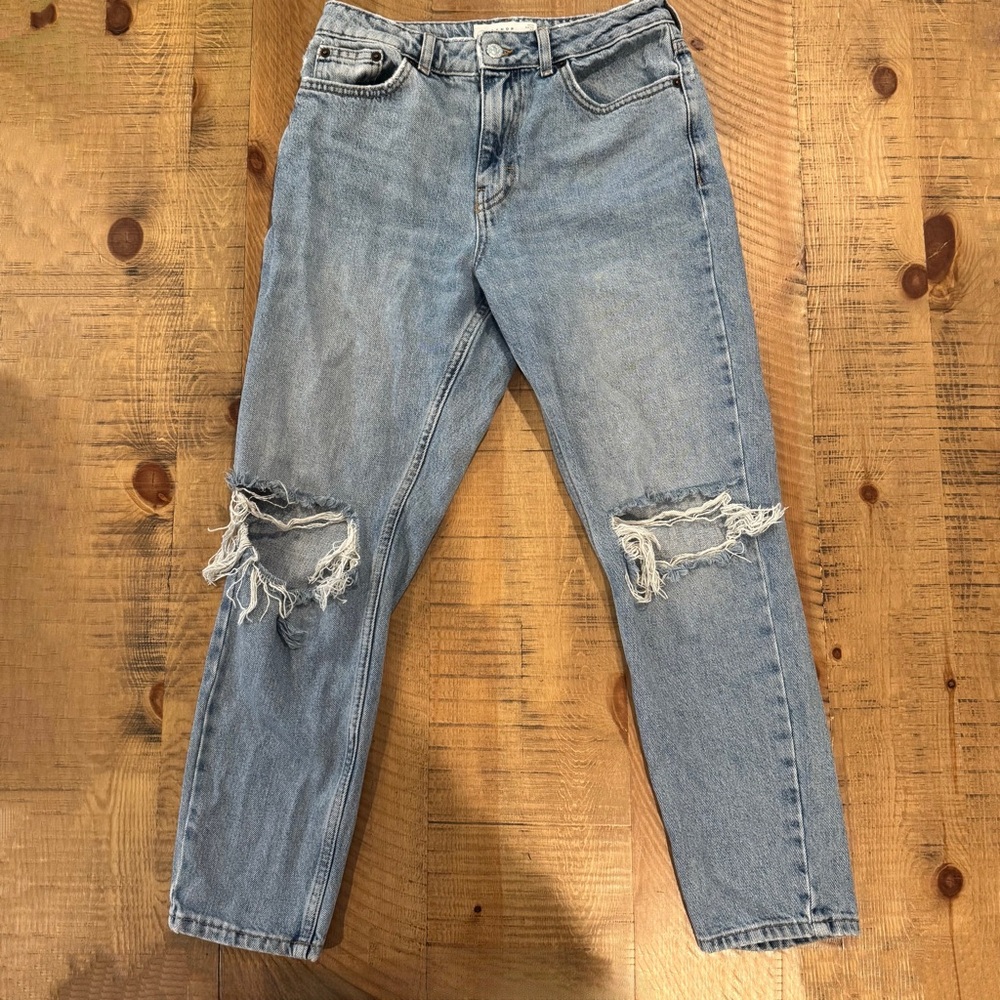 Topshop Light Blue Denim Jeans